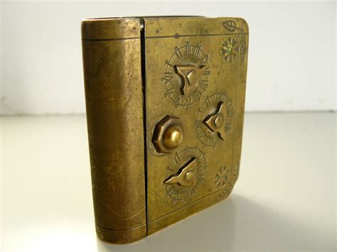 metal antique combination lock box tiny|antique lock boxes.